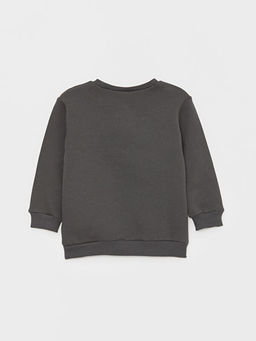 Bisiklet Yaka Bask?l? Erkek Bebek Sweatshirt - Waikiki фото 2