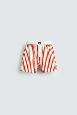 STRIPED POPLIN BOXERS HARRY LAMBERT FOR ZARA X DISNEY