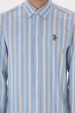 Erkek _ndigo Uzun Kollu G_mlek Sepette S_rpriz _ndirim - U.s. polo assn фото 6