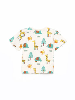 Bisiklet Yaka K?sa Kollu Erkek Bebek Ti??rt ve Pantolon 2li Tak?m - Waikiki фото 3