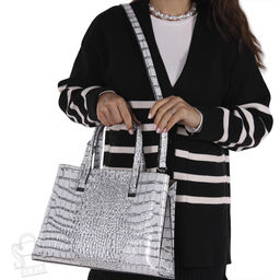 Сумка женская  593372-1 white Velina Fabbiano-Safenta/50 в Новосибирске
