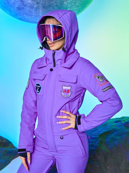 Женский сноубордический горнолыжный комбинезон Alpha Endless Aeternitas 223/2305 PRP - Пурпурное Сердце  фото 21