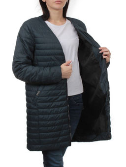 K-528 DK. GREEN Куртка демисезонная стеганая женская (70 гр. холлофайбер) - Fashion фото 7