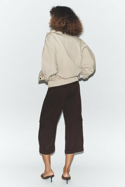 OVERSIZE HIGH NECK BOMBER JACKET - Zara фото 3