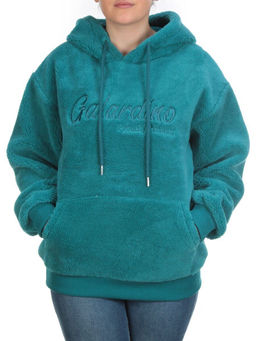 107 TURQUOISE Худи женское Тедди на флисе - Фабричный китай фото 2