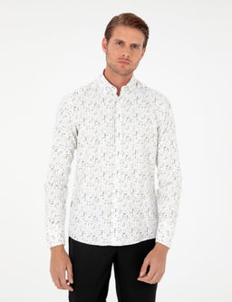 Gri Slim Fit Uzun Kollu G_mlek - Pierre cardin фото 3