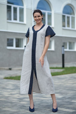 Платье  100% лен