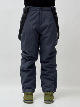 Горнолыжный костюм мужской зимний темно-серого цвета 392TC - Leifensh фото 24