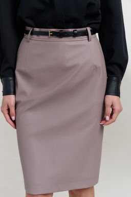 Юбка 0818 бежевый - Diliafashion фото 3