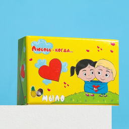 Мыло Любовь когда ..., кокос и ананас, фигурное, 40 г