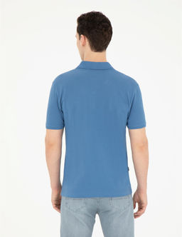 Koyu Mavi Slim Fit Basic Ti__rt