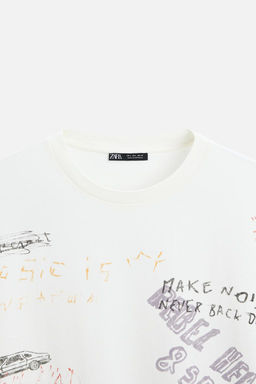 WASHED GRAPHIC T-SHIRT - Zara фото 8