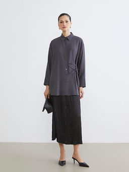 Ba?lama Detayl? Kad?n G?mlek Tunik