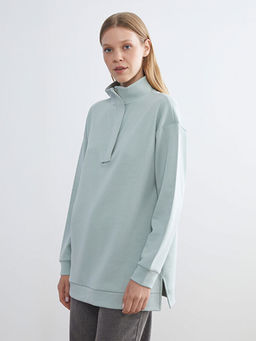 Dik Yaka Kad?n Sweatshirt Tunik