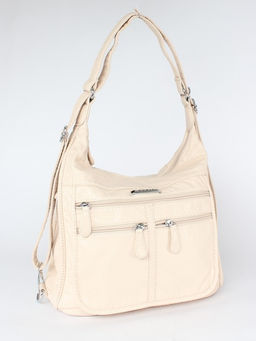 Сумка женская искусственная кожа Guecca-A 803 (рюкзак-change), 1отд+карм/пер, св. бежевый SALE 260859 - Adelia фото 5