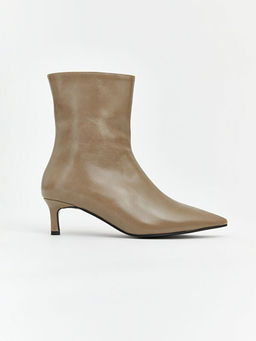 Deri G?r?n?ml? Kad?n Topuklu Ayakkab?