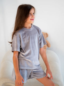 Комплект для девочек Кэт Серый Комплект для девочек Кэт Серый