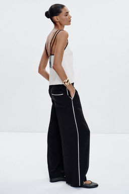 CONTRAST TRIM TROUSERS - Zara фото 15