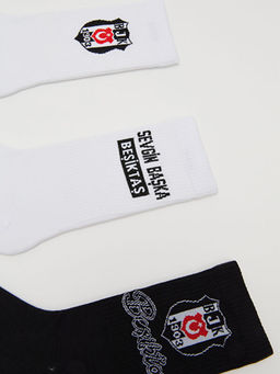 Be?ikta? Bask?l? Erkek Taraftar Soket ?orap 5li