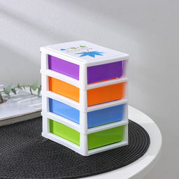 Мини - комод для мелочей 4 секции «Радуга», 13×9×14.5 см, МИКС