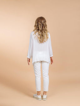 Блузка (вискоза) с вышивкой №25-412 (Лето 2025) - Ганг фото 3