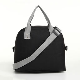 Термосумка на молнии, объём 7,8л, наружный карман, цвет чёрный