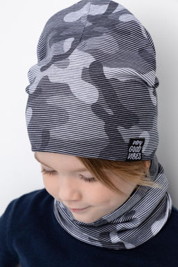 Crockid _ К 8125/св.серый меланж,милитари в полоску комплект дет