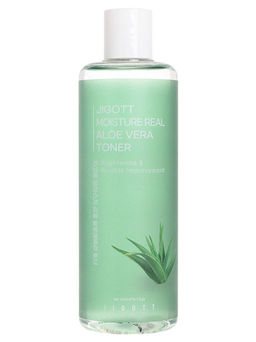 Тонер с экстрактом алоэ вера увлажняющий JIGOTT Moisture Real Aloe Vera Toner, 300ml