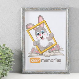Фоторамка для фото 21×30 см Keep memories «Винтаж», пластик, морозное серебро, (пластиковый экран)