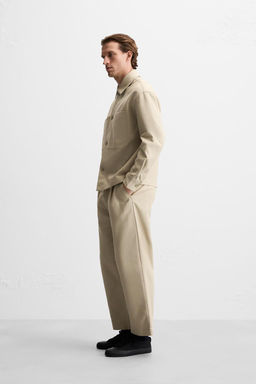 STRAIGHT-LEG PLEATED TROUSERS - Zara фото 4