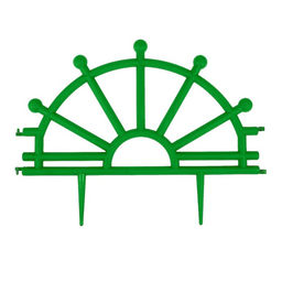 Ограждение декоративное, 32×280 см, 7 секций, пластик, зелёное, «Штурвал»