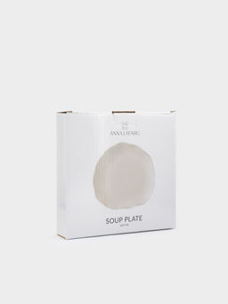 Тарелка суповая, 22х4 см, 600 мл, фарфор P, белая, Волнистый край, White ocean - Anna lafarg фото 8