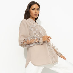 Рубашка нарядная Смелое решение (beige) - Charutti фото 4