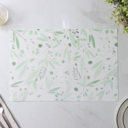 Набор салфеток сервировочных Доляна Акварель, 4 шт, 4530 см, цвет зеленый  фото 3