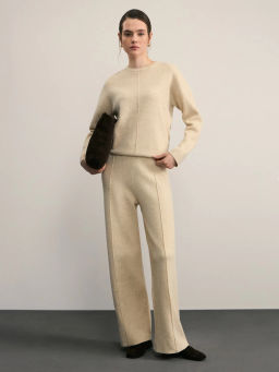 Джемпер со швом по центру с круглой горловиной / Zarina  фото 2