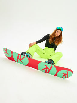 Брюки зимние женские / сноубордические Alpha Endless Симфония склона_YEL Желто-зеленый  фото 16