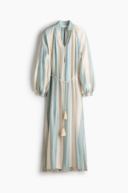 Vestido oversize con cintur?n de anudar