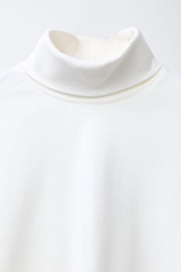 EMBROIDERED TURTLENECK T-SHIRT - Zara фото 3