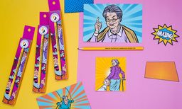 "ВКФ" "Карандаш со смешными фразами" SUV-030 Карандаш графитный заточенный ТМ (HB) 16 шт. хватит париться, живи как нравится!