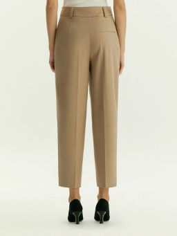 Брюки зауженного кроя из костюмной шерсти, D397/ant - Emka фото 5