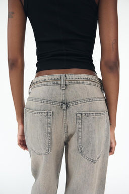 MID-RISE TAILORED BALLOON JEANS - Zara фото 16