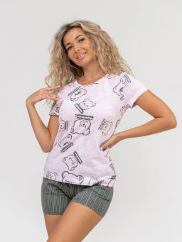 Костюм женский, цвет розовый хаки