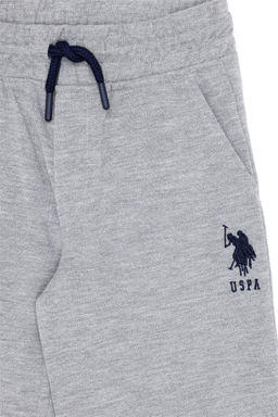 Серые меланжевые вязаные шорты для мальчика - U.s. polo assn фото 3