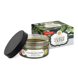 Соляной скраб САКСКАЯ ГРЯЗЬ с экстрактом лавра, 300 г