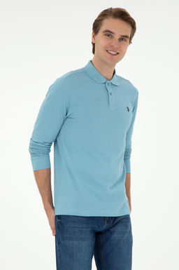 Мужской синий базовый свитшот Неожиданная скидка в корзине