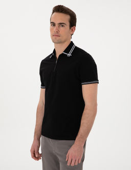 Siyah Slim Fit Ti__rt