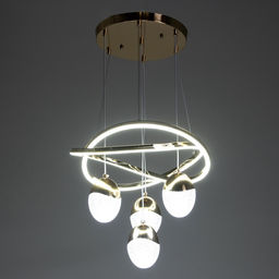 Светильник «Лансед» LED 150 Вт 3000-6000К золото 40×40×100 см