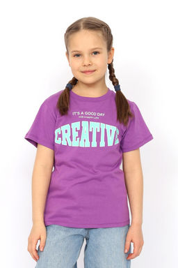 CRB wear/ HSJG 63847-44 Футболка для девочки,фиолетовый/Ex.Cherubino