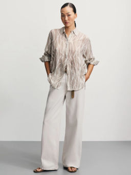 Блузка из вискозы с принтом / Zarina  фото 2