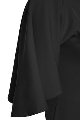 K?rm?z? Kay?k Yaka Pelerin Detayl? Dokuma S?k Abiye Gece Mezuniyet Elbisesi TPRSS25EL00084 - Trendyolmilla фото 11